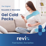 REVIX compresas frio calor ajustables para recuperacion muscular.