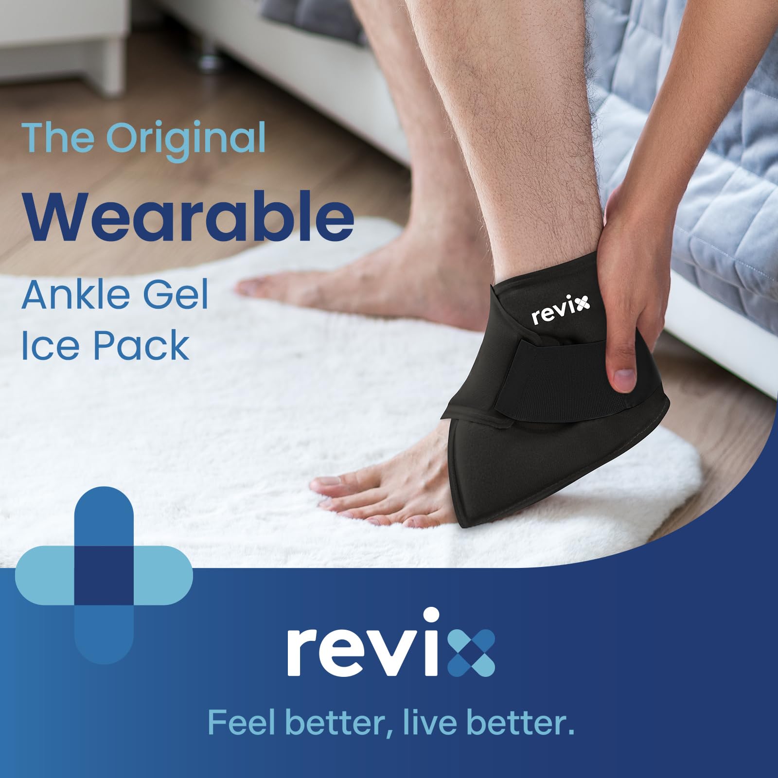 Revix compresas de gel para tobillo, flexibles tras congelar.