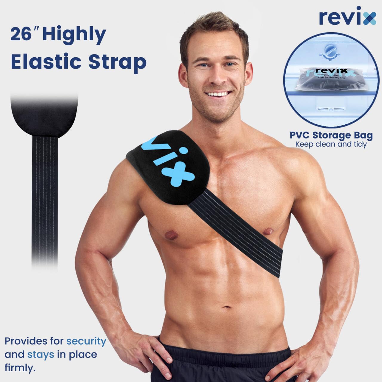 REVIX conjunto de 5 compresas, versatilidad para diferentes zonas del cuerpo.