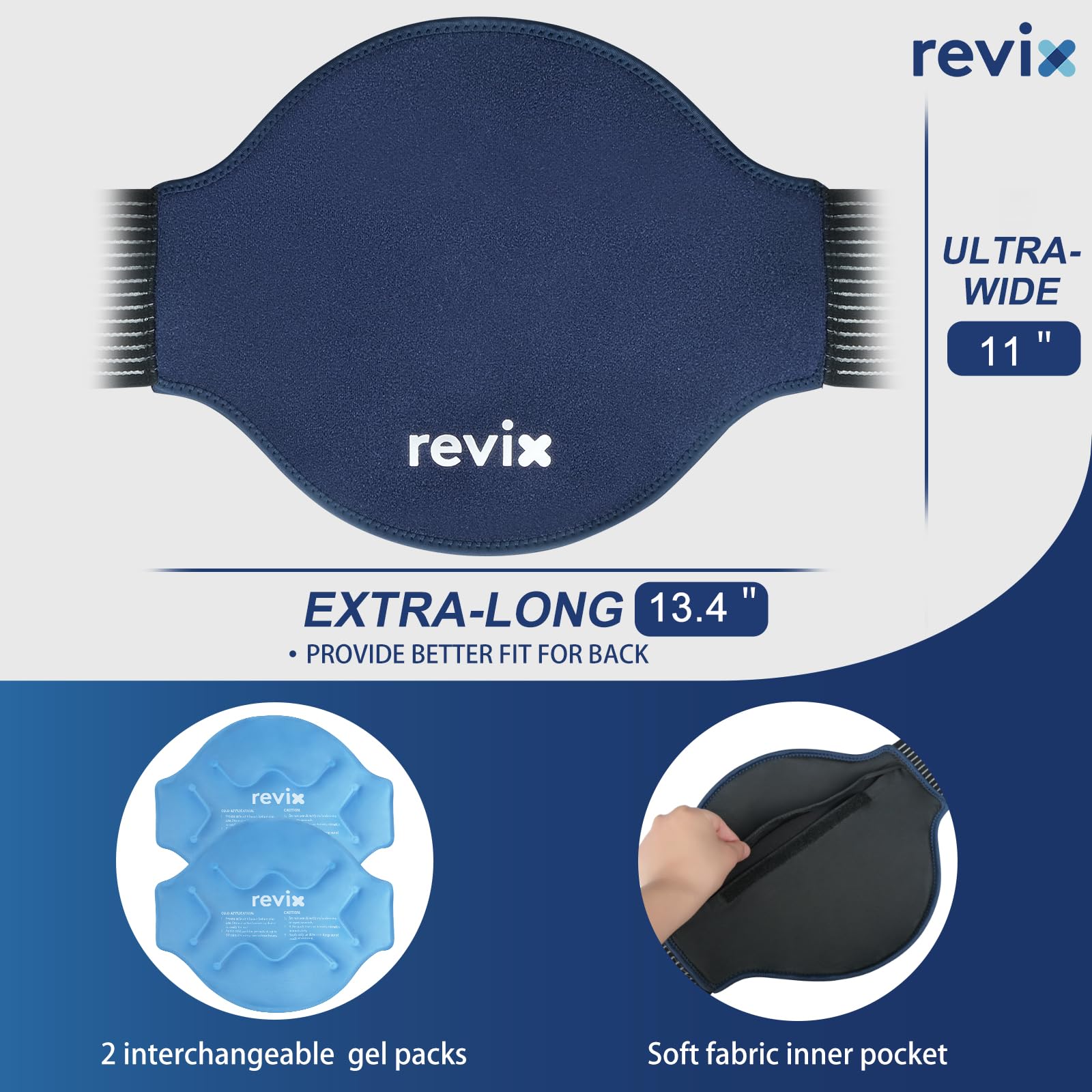 REVIX: correa ajustable para un ajuste personalizado en espalda.