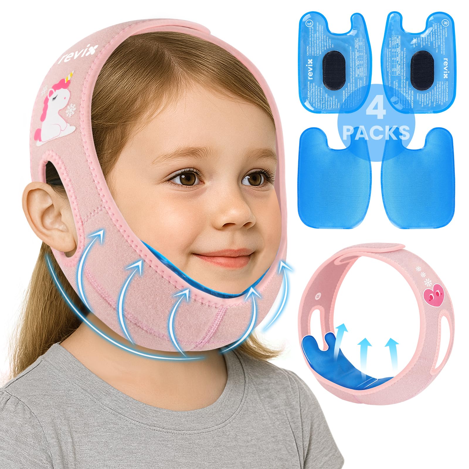 REVIX pack de dientes hielo: envoltura para la cabeza con ajuste cómodo.