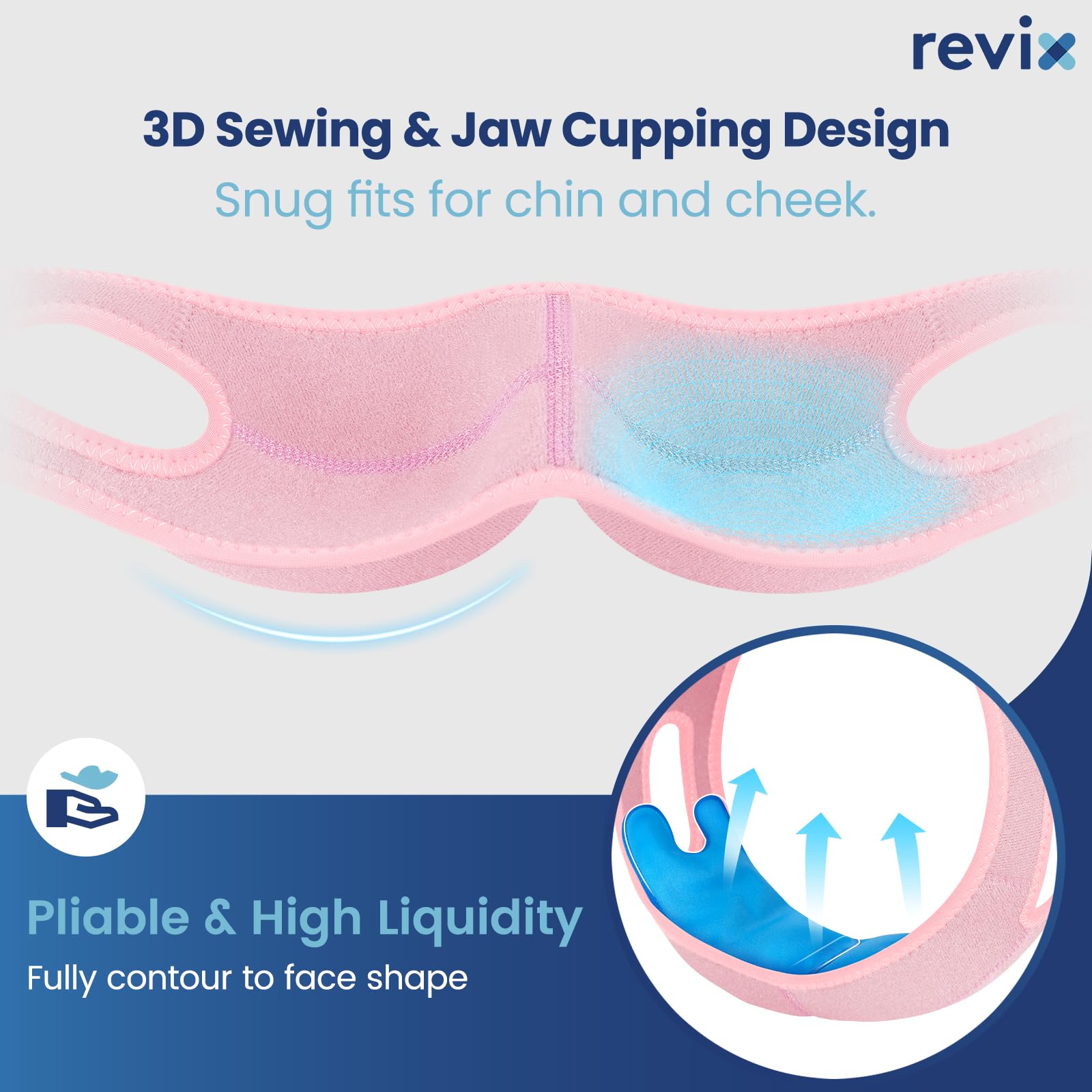 REVIX pack de dientes hielo: velcro para fijar los geles en la envoltura.