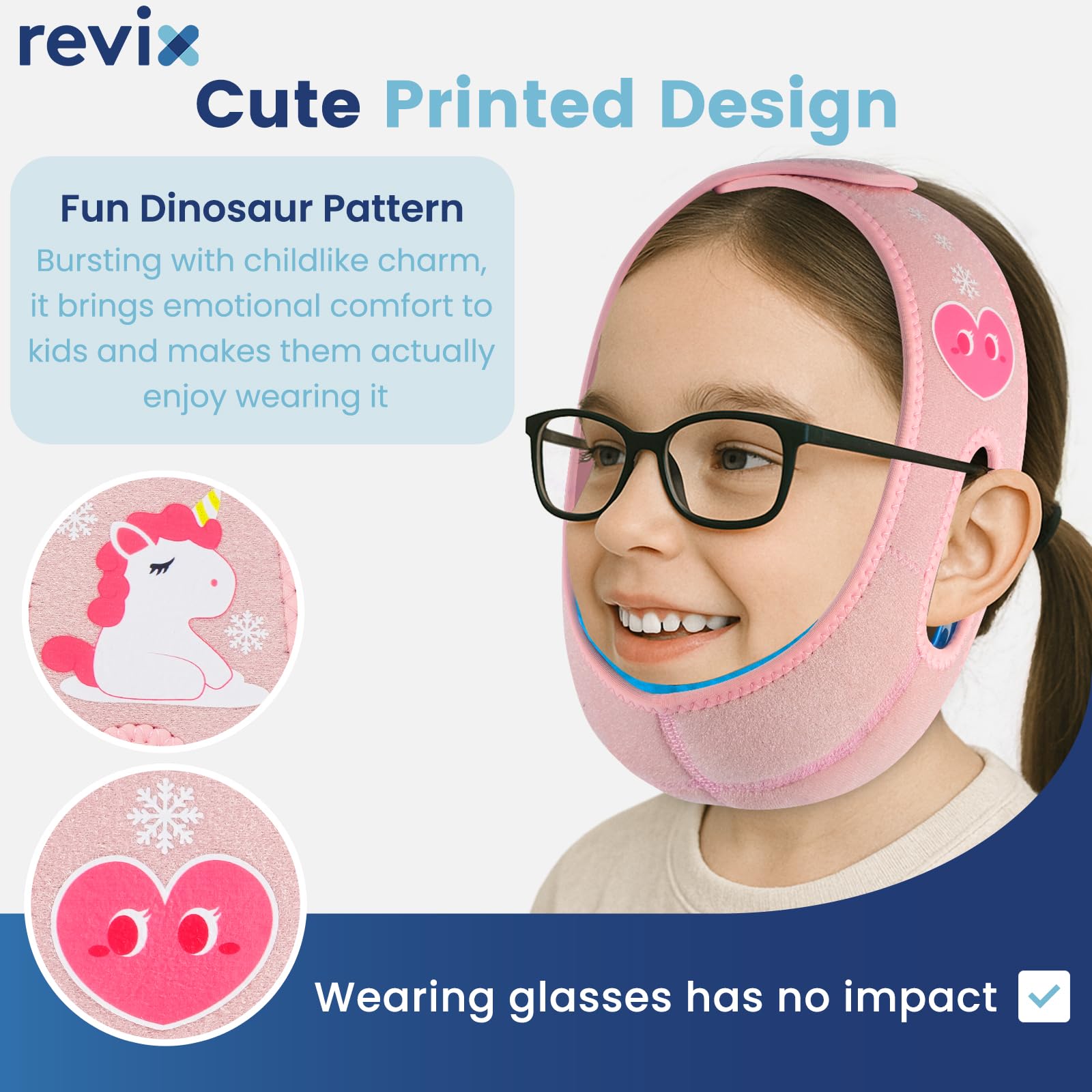 REVIX pack de dientes hielo: tejido suave para la piel sensible del niño.