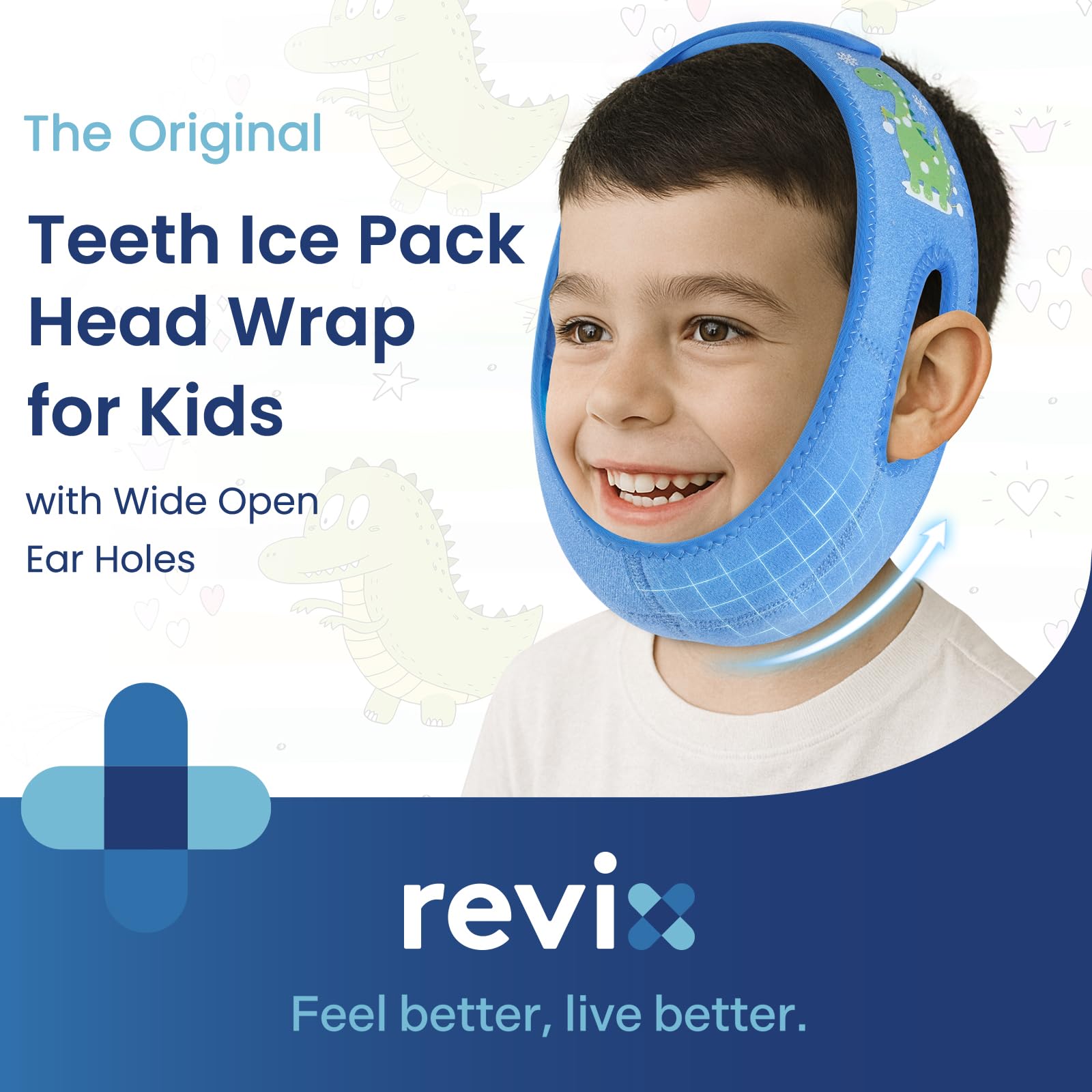REVIX diseño 3D para cara con hielo, ideal para confort facial en casa.