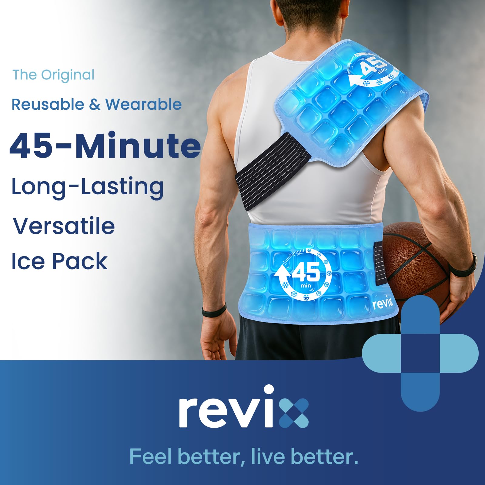 REVIX diseño de rejilla de hielo para cobertura amplia y enfriamiento uniforme.