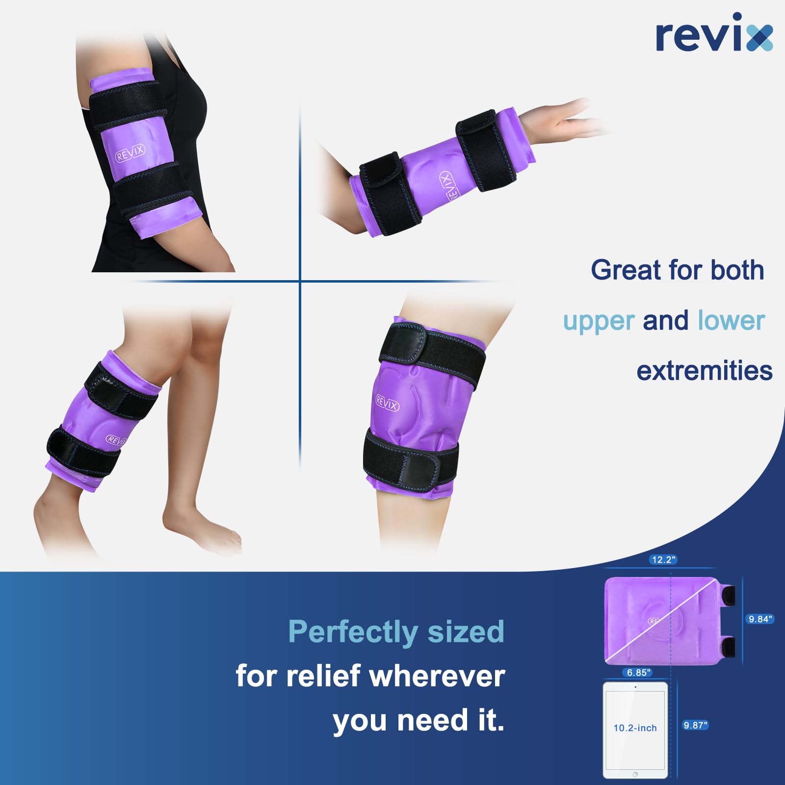 REVIX diseño reversible para rodilla derecha e izquierda