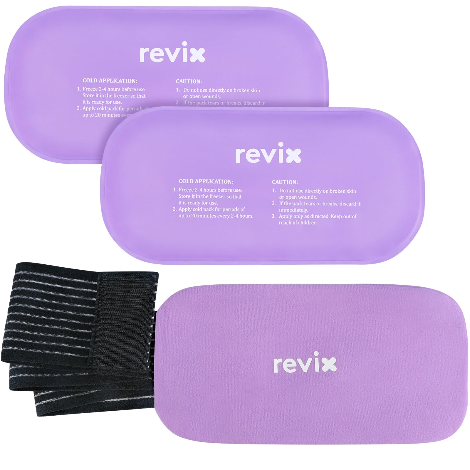 REVIX: doble pack gel frio con funda suave para uso inmediato