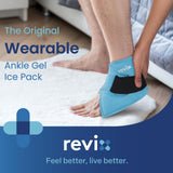 REVIX gel frío para tobillo, flexible y de larga duración para recuperación.