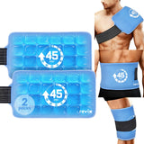 REVIX gran bolsa de hielo para espalda y hombro con banda elástica, comodidad y apoyo.