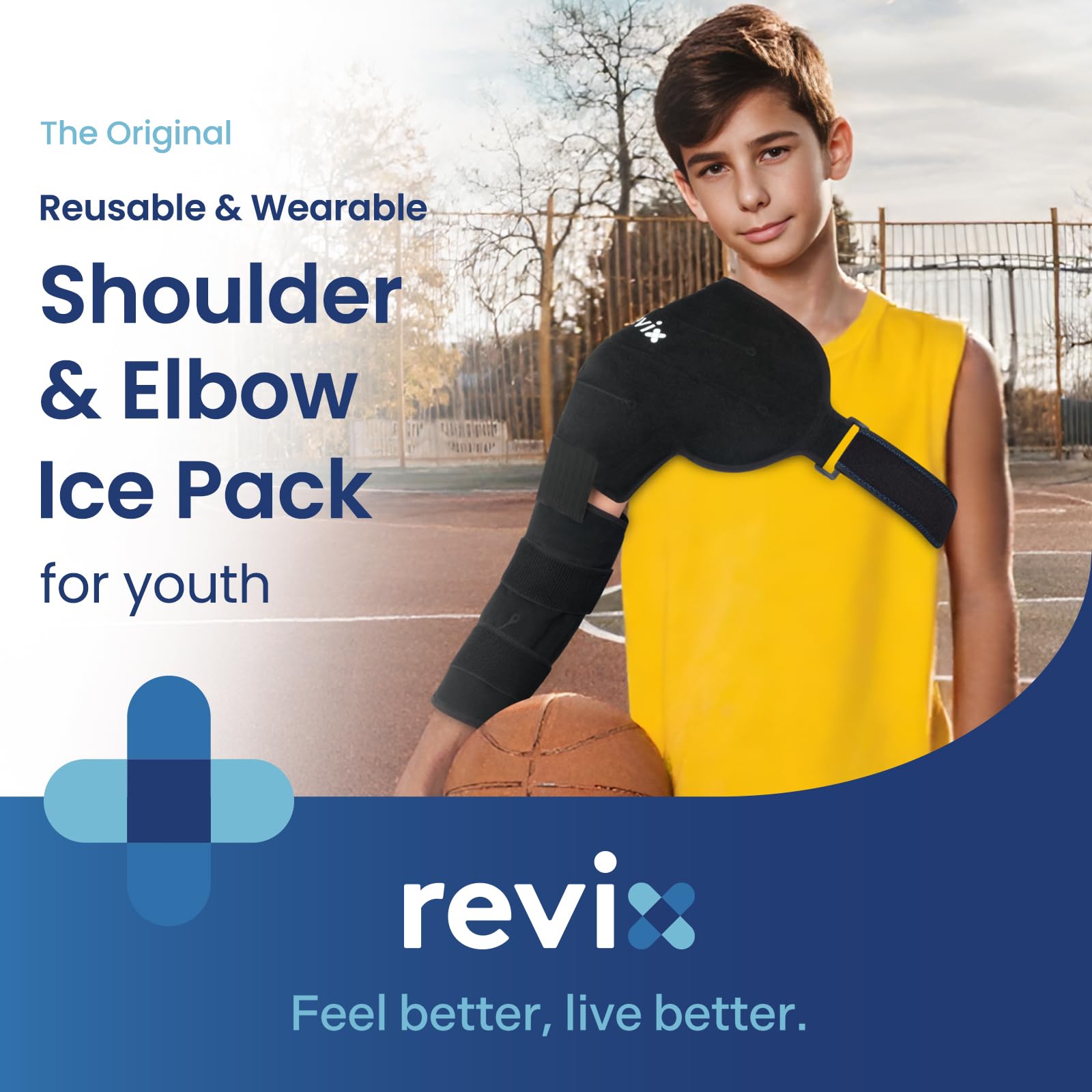 Revix hombro y codo, terapia de frío reutilizable para recuperación post-entrenamiento