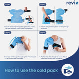 REVIX gel flexible, se adapta a la anatomía del hombro.