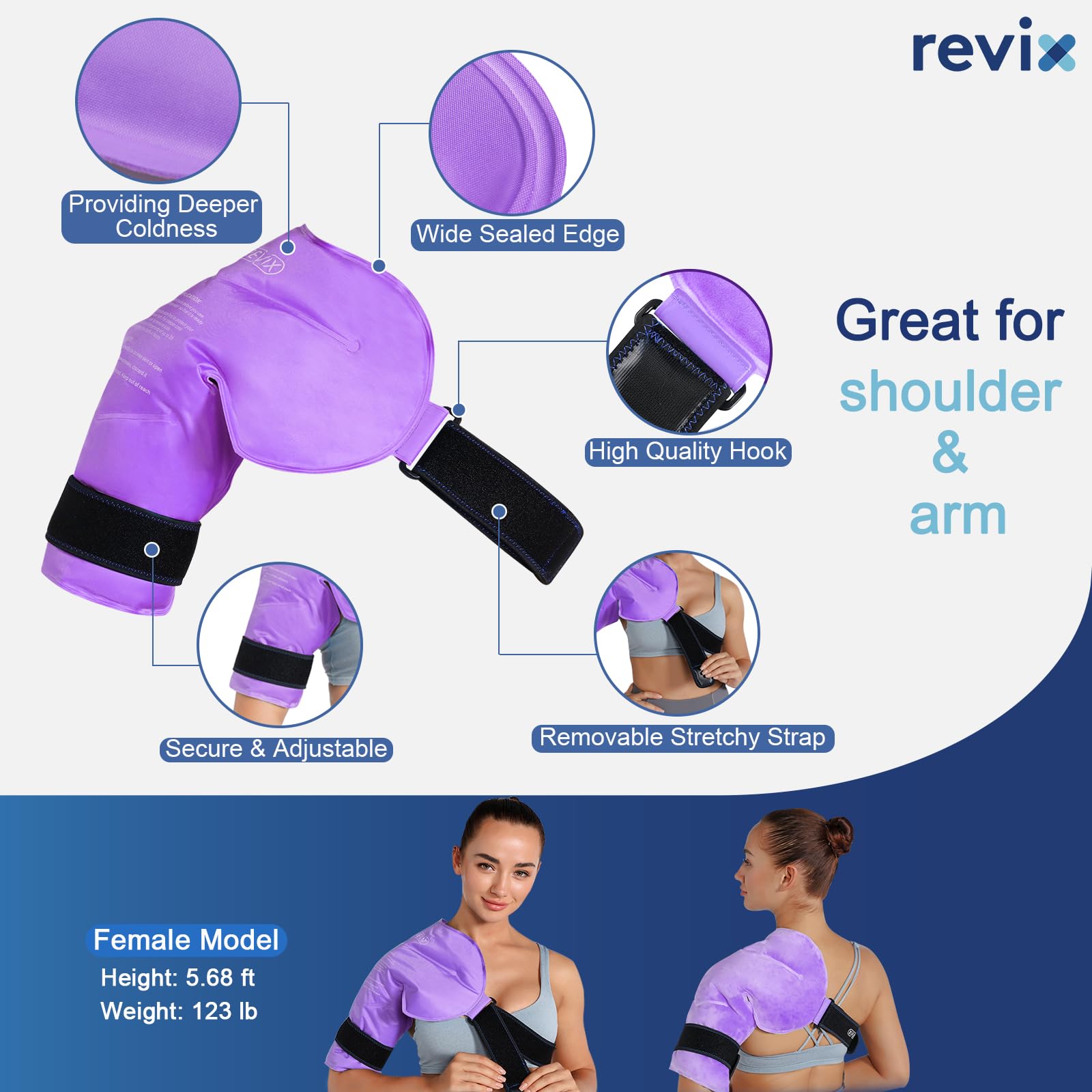 REVIX revestimiento de nailon duradero evita fugas de gel