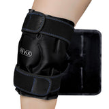 REVIX envoltura de hielo para rodilla, vista frontal, cómodo para recuperación suave.