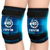 REVIX compresa fría para rodilla con gel enrejado ofrece enfriamiento uniforme.