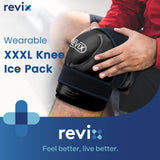 REVIX rodilla ice wrap XXXL dorsal ajustable para mayor sujeción