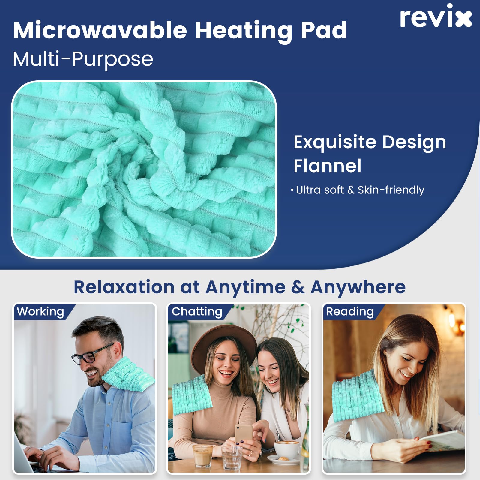 REVIX terapia de calor y frío de doble uso para alivio flexible.
