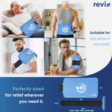 REVIX uso diario post-entrenamiento para enfriamiento práctico y cómodo.