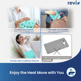REVIX uso portátil sin cables, ideal para casa o viaje.