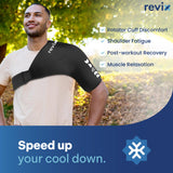 REVIX XL hombro: núcleo gel sólido que permanece flexible al congelarse.