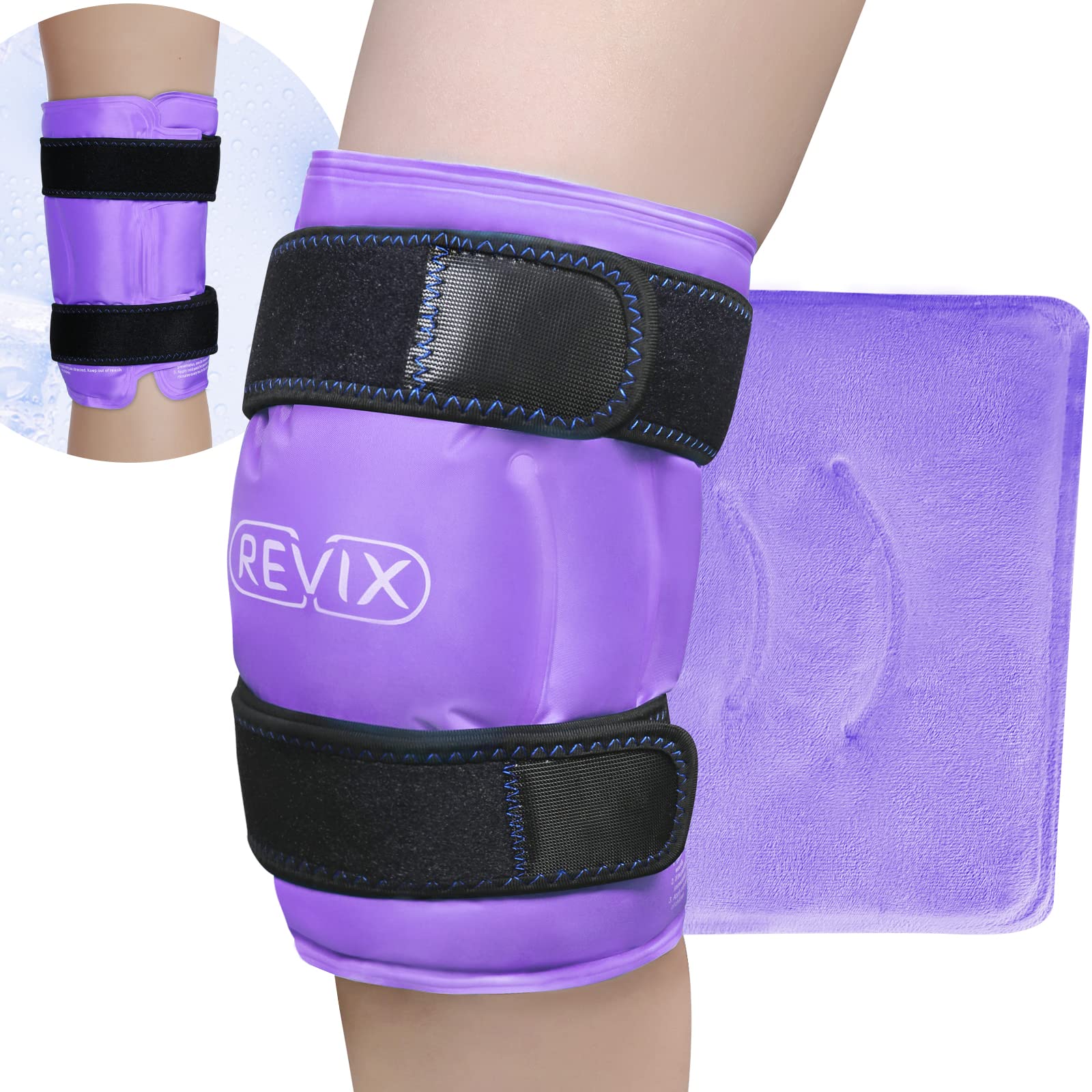 REVIX XL rodilla: cobertura total de gel para mayor comodidad.