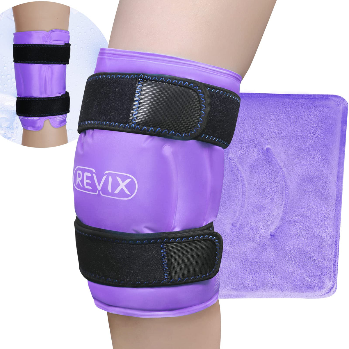 REVIX XL rodilla: cobertura total de gel para mayor comodidad.
