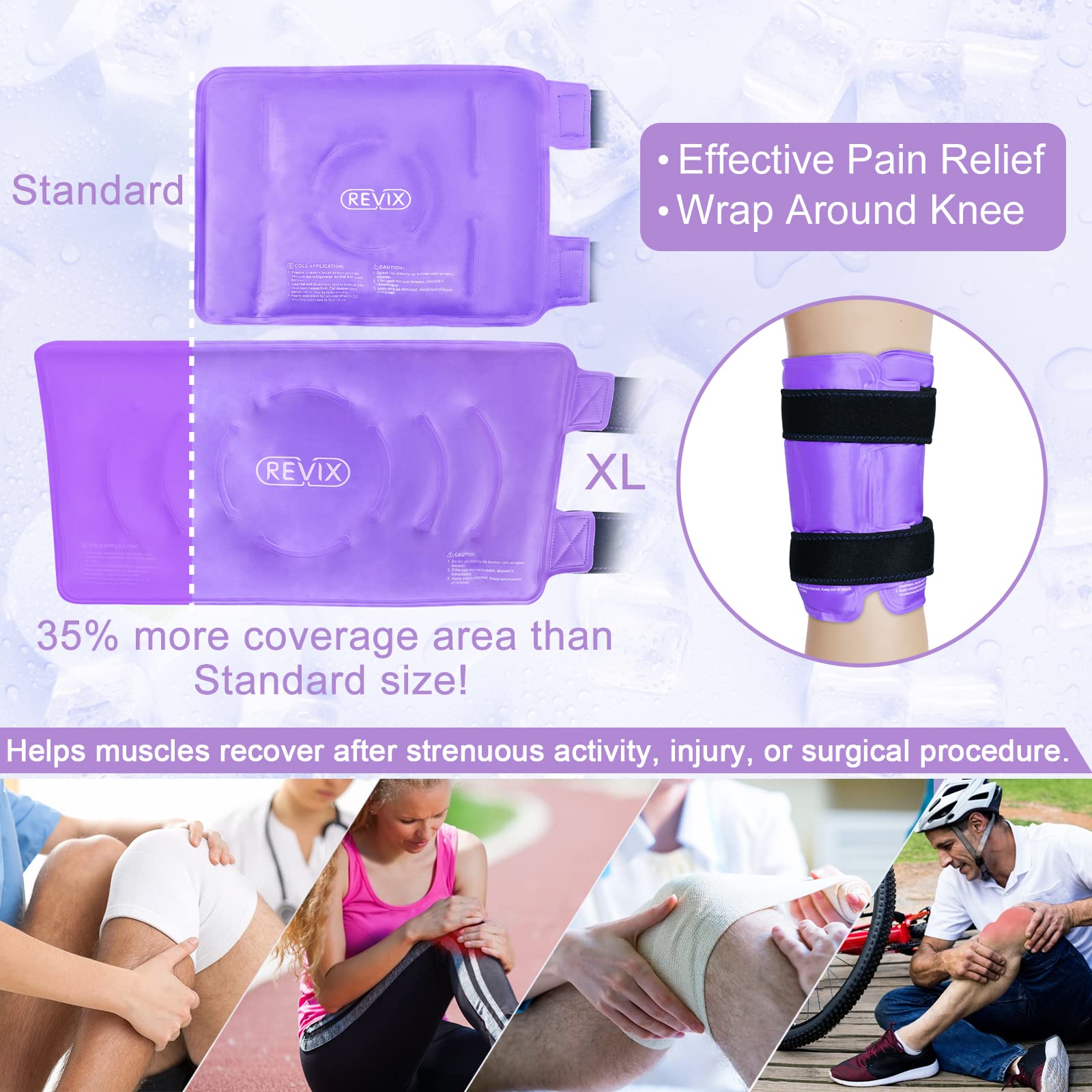 REVIX XL rodilla reversible: uso en izquierda o derecha.