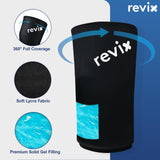 REVIX XL Shin Splints Ice Sleeve material-lycra-suave que no irrita la piel.