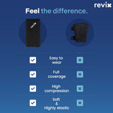 REVIX XL Shin Splints Ice Sleeve uso diario, cómodo y versátil.
