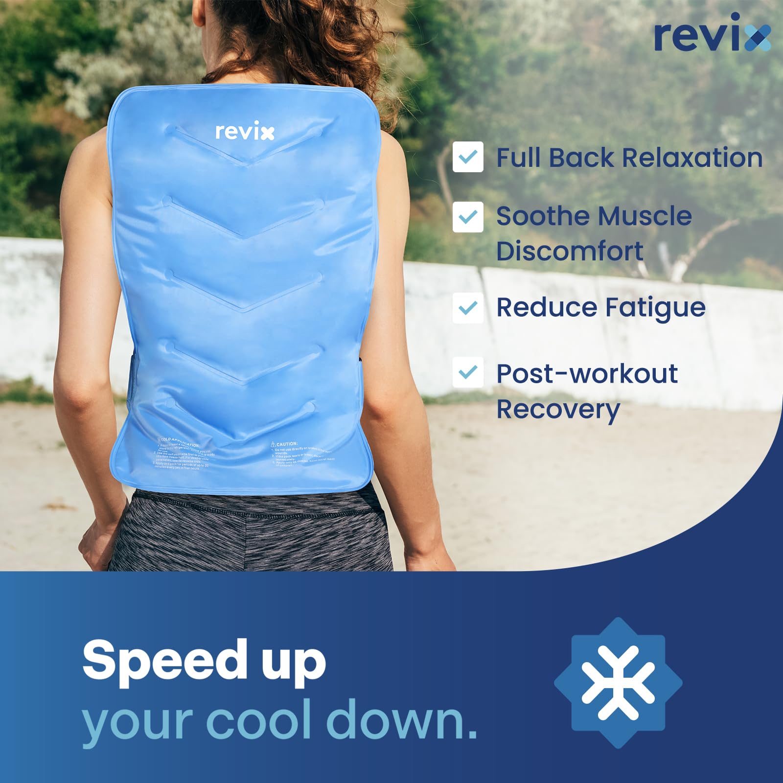 REVIX XXL diseño flexible espalda, se adapta para contacto uniforme.