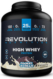Revolution Nutrition High Whey, bote de proteína, ideal para la ingesta diaria.