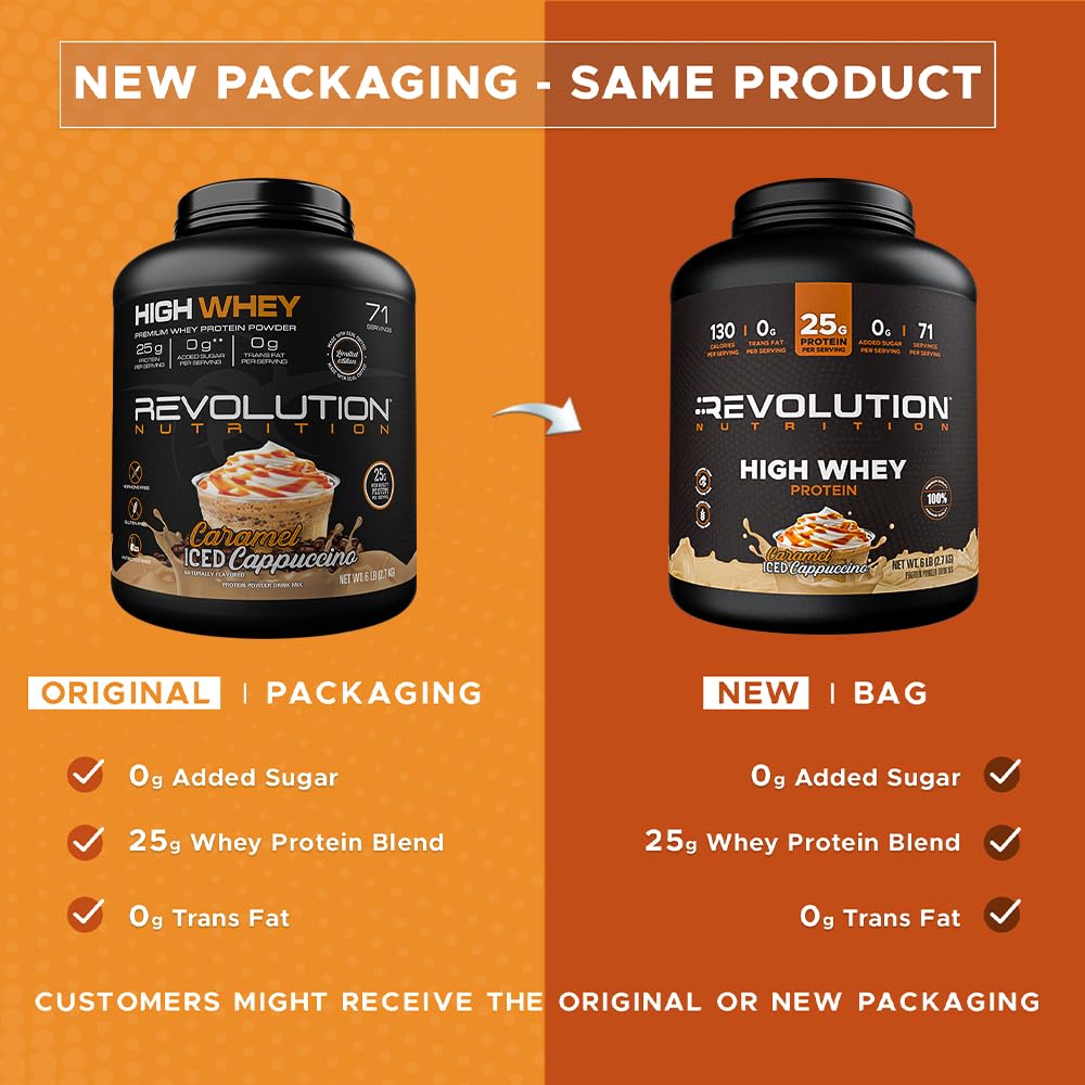Revolution Nutrition High Whey: cuchara medidora para dosis precisa entre comidas
