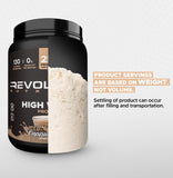 Variedad de sabores de Revolution High Whey para elegir.