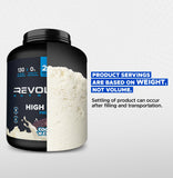 Revolution Nutrition High Whey, variedad de sabores para diferentes preferencias.
