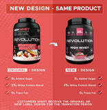 Revolution Nutrition High Whey: vaso con batido cremoso para recuperación tras el ejercicio