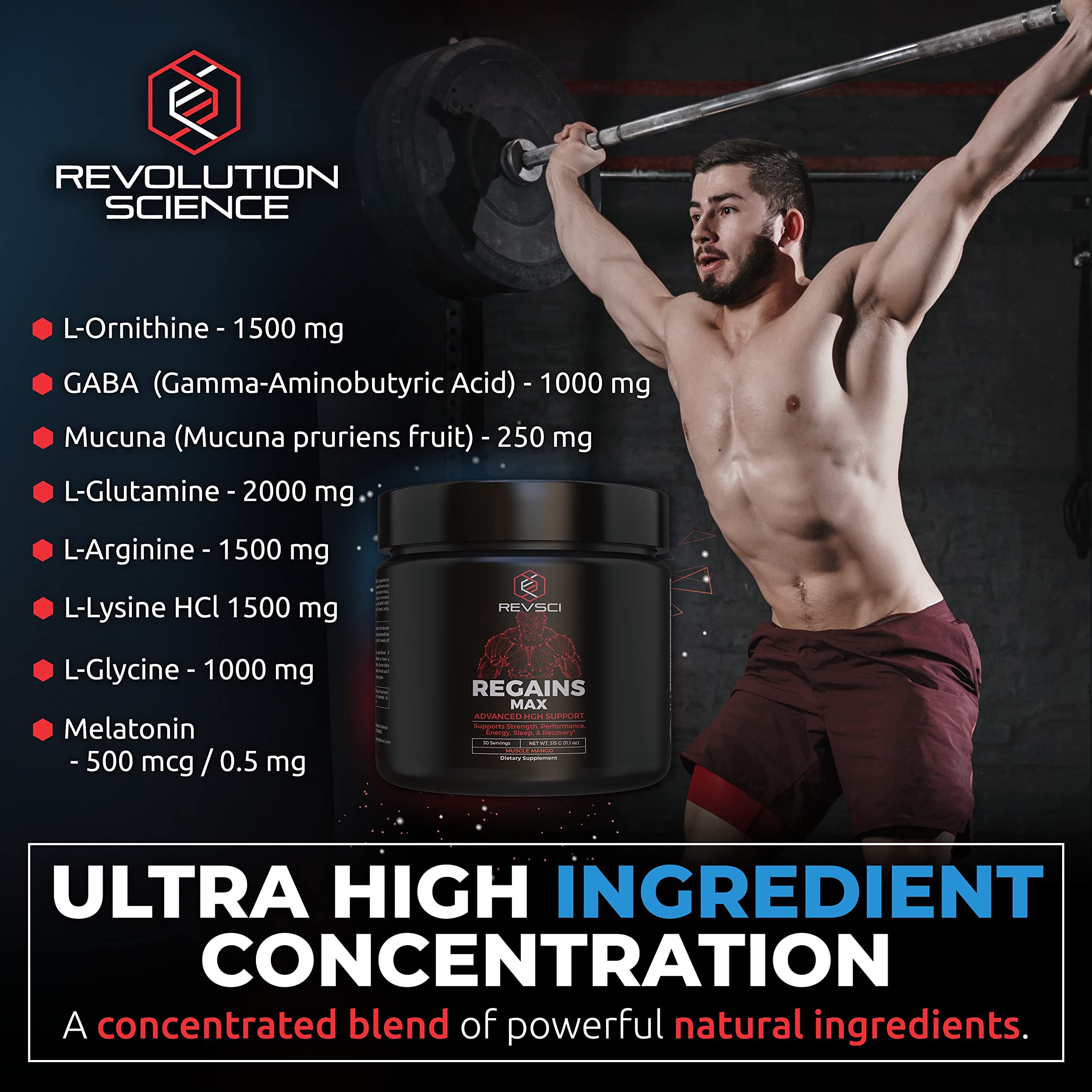 Rendimiento y energía Regains MAX para entrenamientos intensos