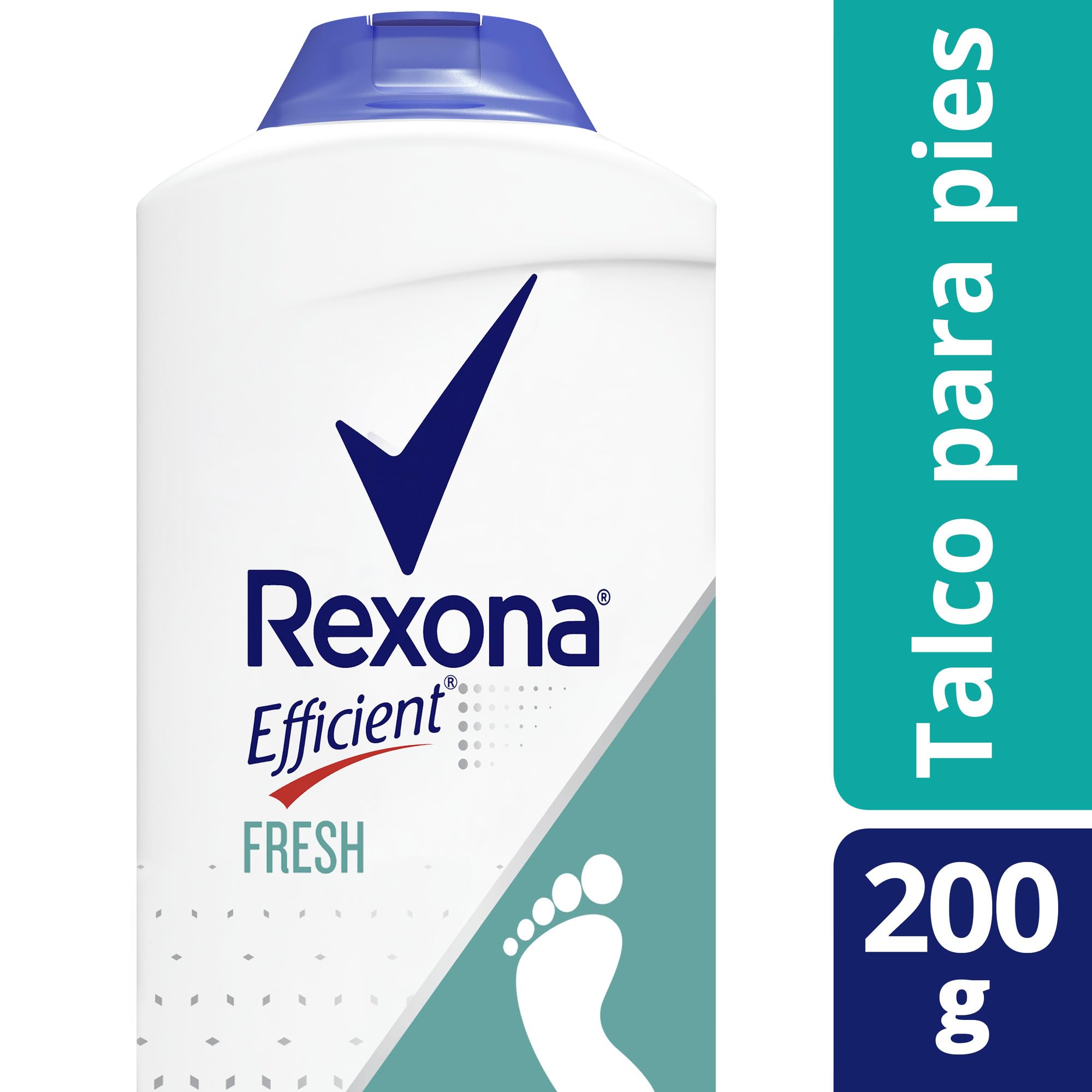 Envase de Rexona para polvo de pies listo para uso diario