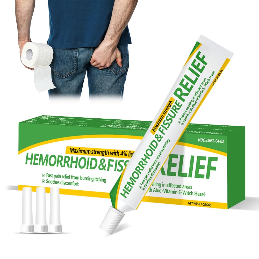 RHAICARE Hemorroides crema con aplicador de precisión para alivio puntual.