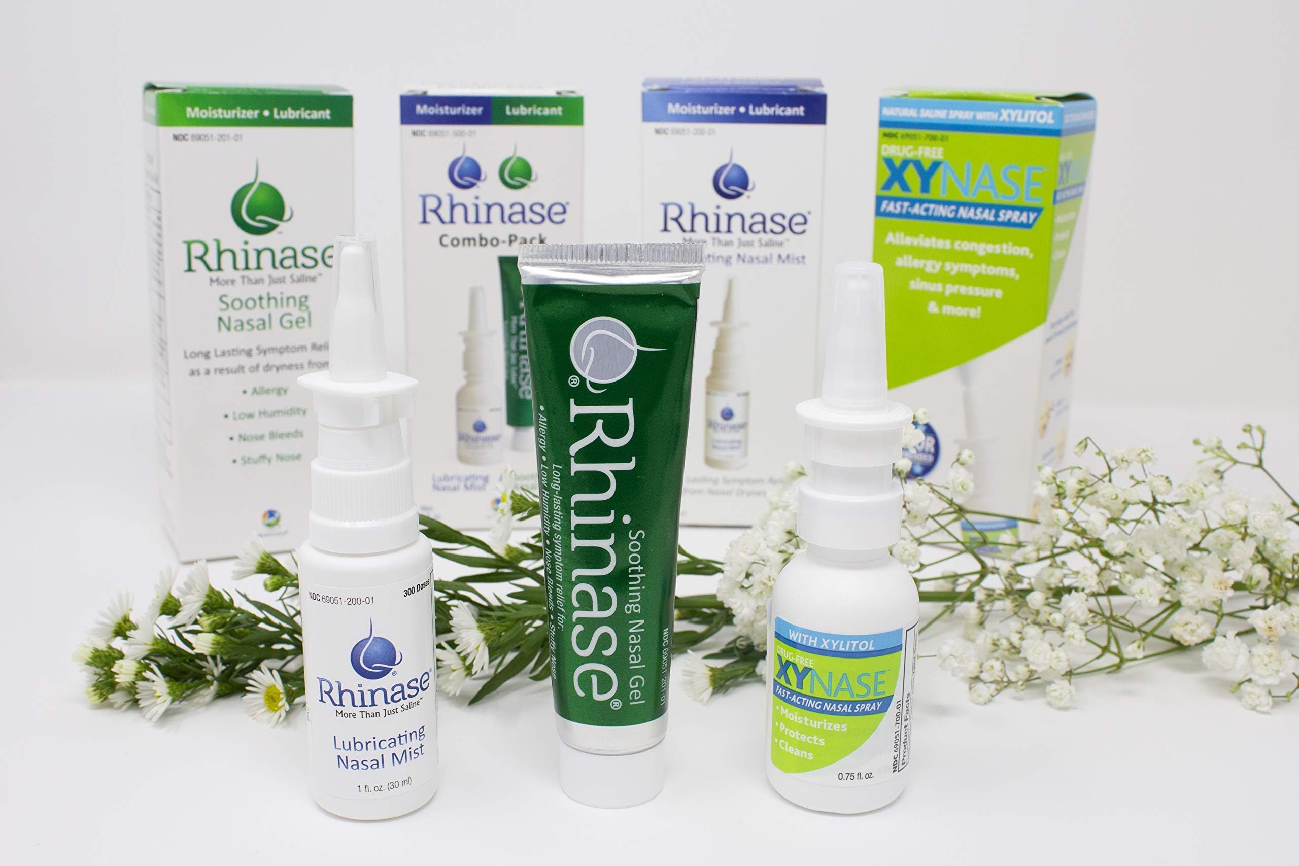 Envase compacto Rhinase, listo para viaje y uso diario.
