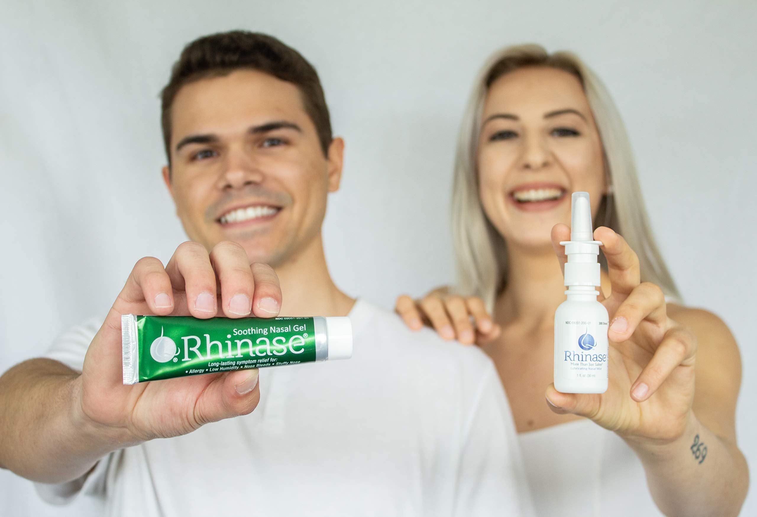 Rhinase gel nasal en CPAP para mantener la humedad de la vía nasal.
