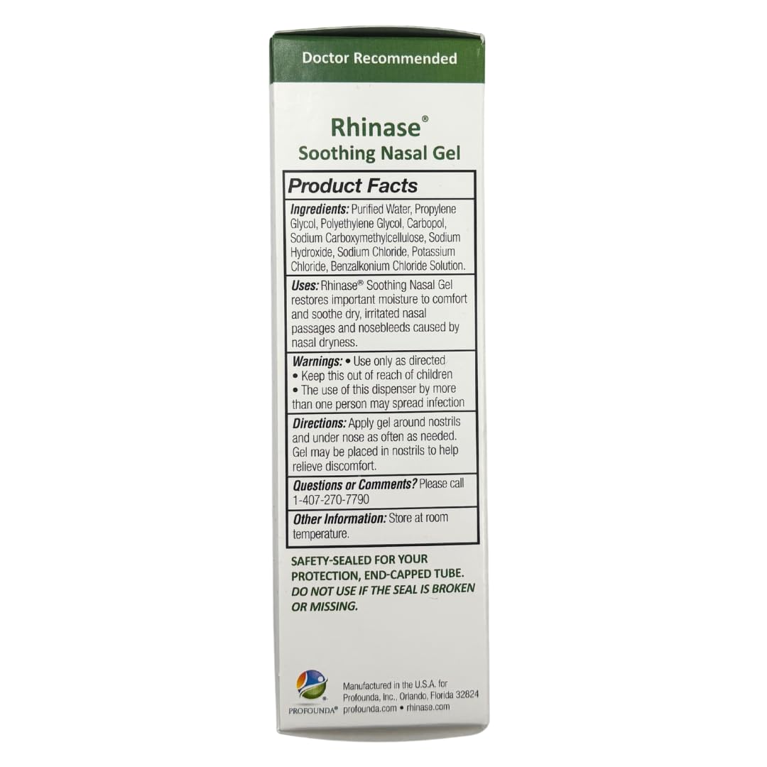 Rhinase gel nasal para nadadores, humedad durante el ejercicio.