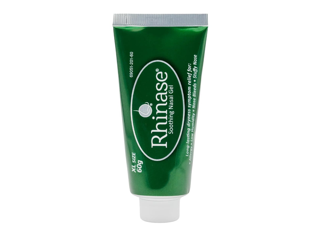 Rhinase Gel Nasal XL botella 60 g, hidratación suave para la sequedad nasal diaria.