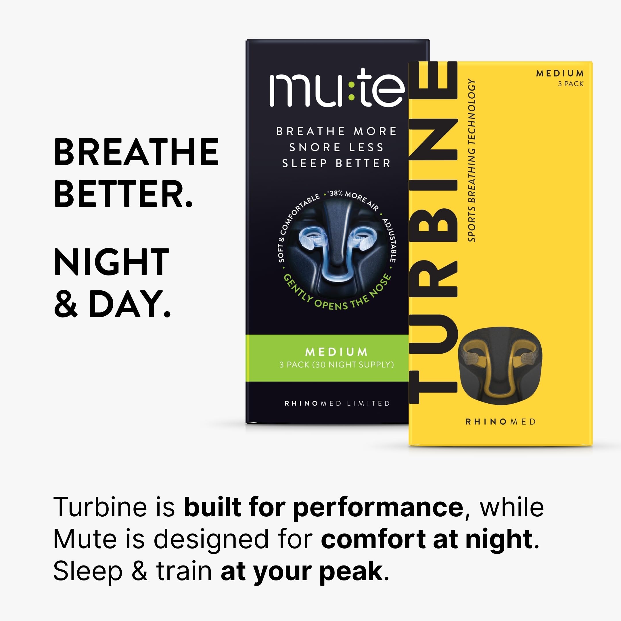 Rhinomed Turbine dilatador nasal para entrenamientos y carreras respiración más fluida en sesiones