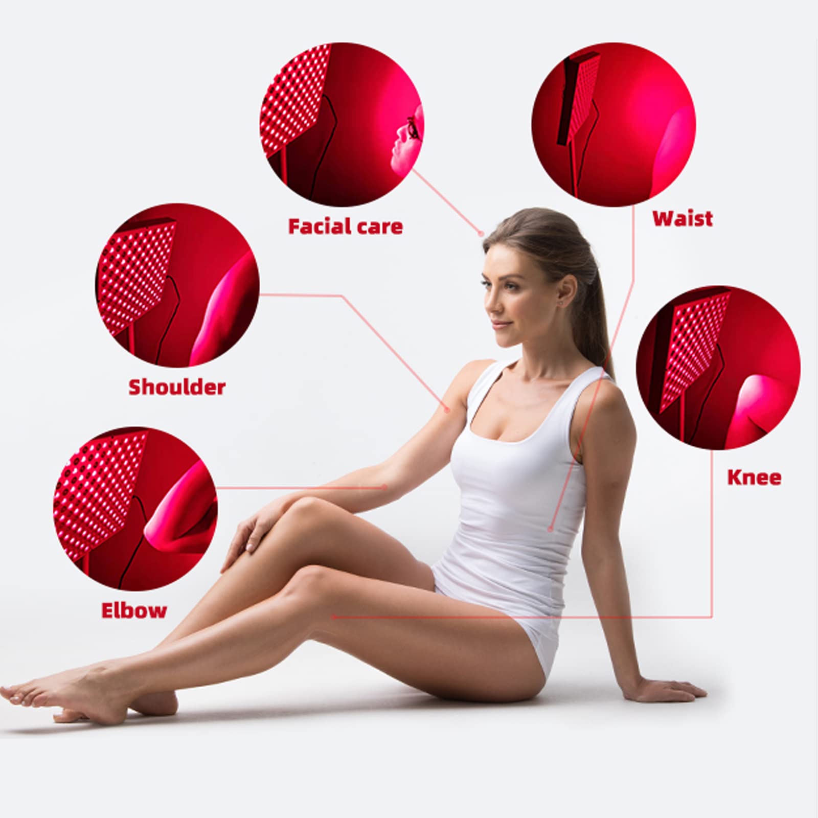 Rhmip panel LED rojo diseño ergonómico y seguro.