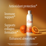 Rho Nutrition Liposomal Vitamin C, cuchara medida para dosis precisa y absorción mejorada.