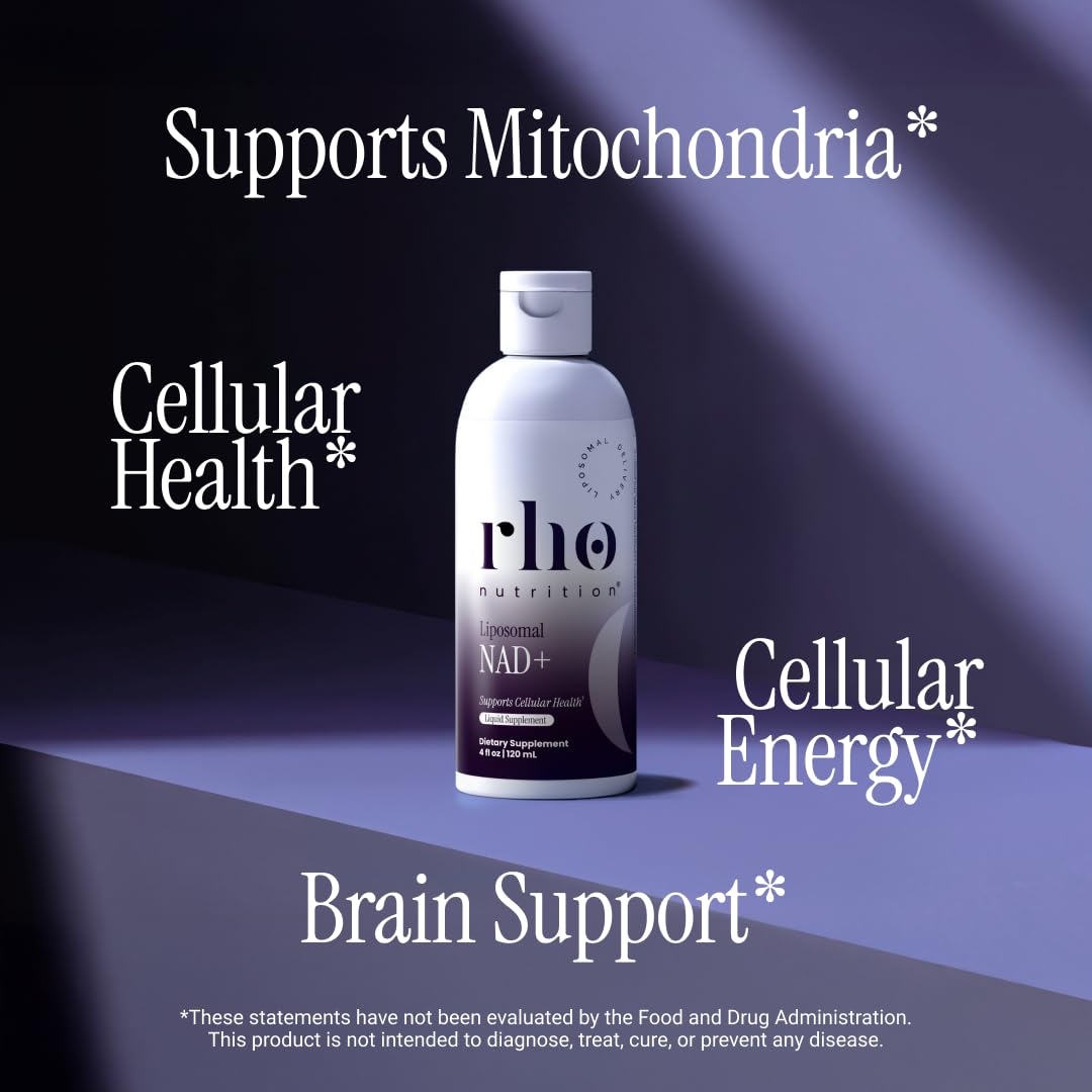 Rho Nutrition NAD liposomal dosis, facilita la toma diaria