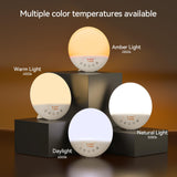 RICIAL Despertador Colores Luz Temperatura ofrece cuatro tonos para cualquier escena.
