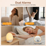 RICIAL Despertador Iluminación Ajustable se adapta a tu ambiente.