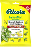 Ricola Limon-Menta sin azúcar, alivio suave para la garganta durante resfriados