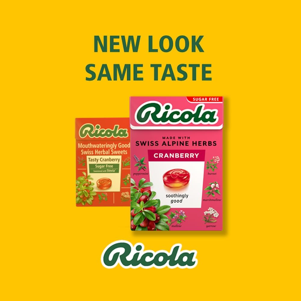 Embalaje apto para vegetarianos y kosher, Ricola Cranberry