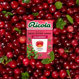 Mezcla de 13 hierbas suizas en Ricola Cranberry, sabor auténtico